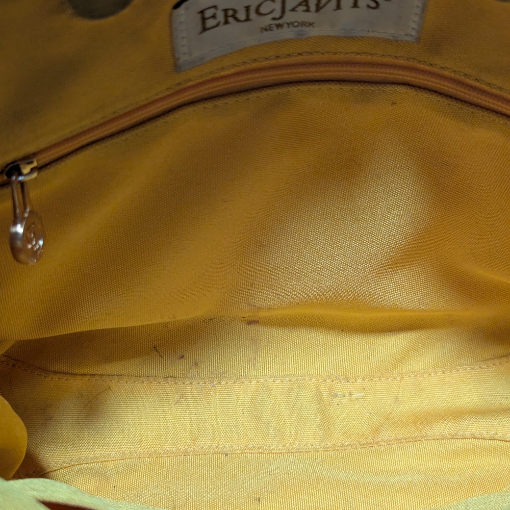 Eric Javits Metallic Silver & Straw Bag - Picture 14 of 16